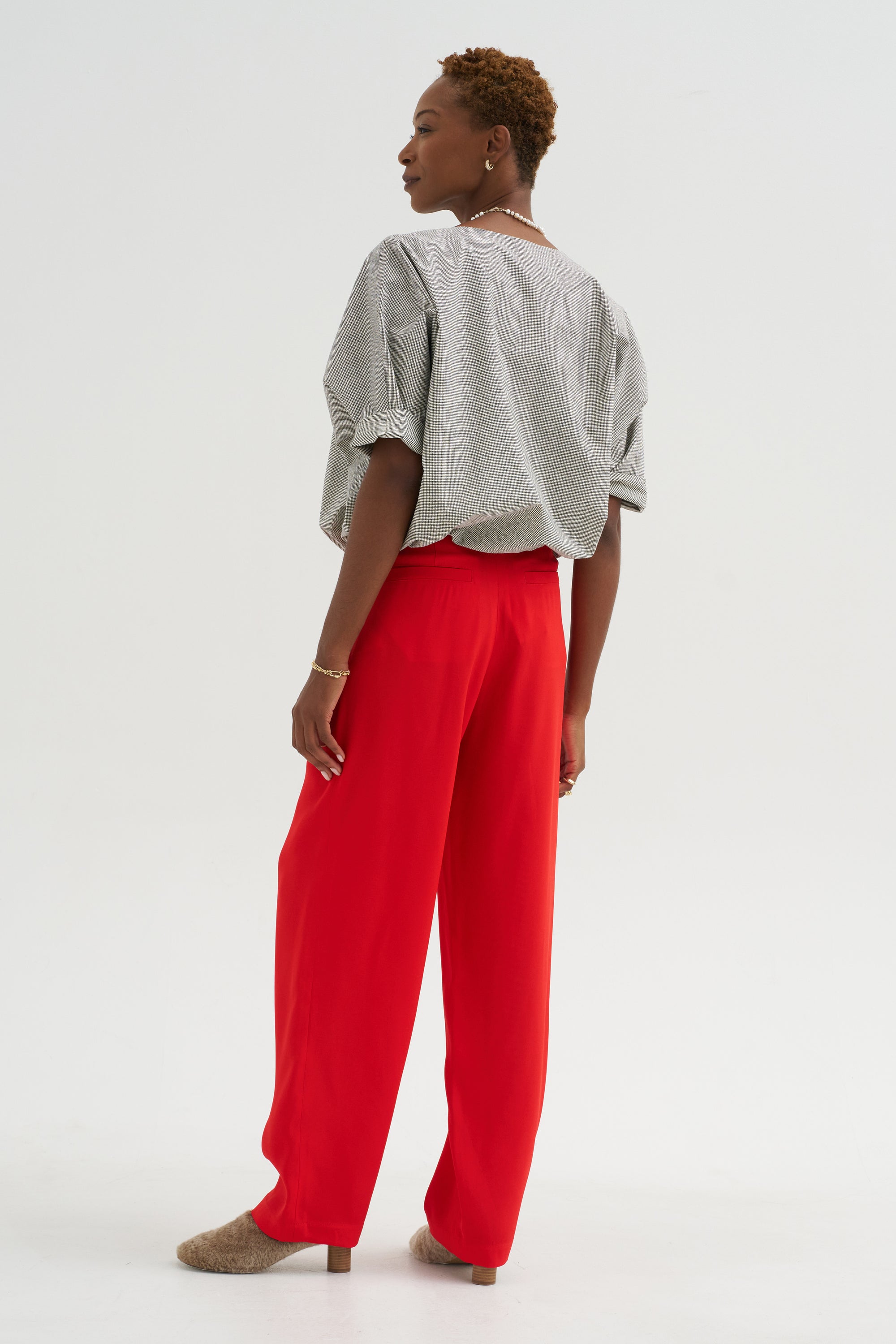 Trouser Pants, Solar Red