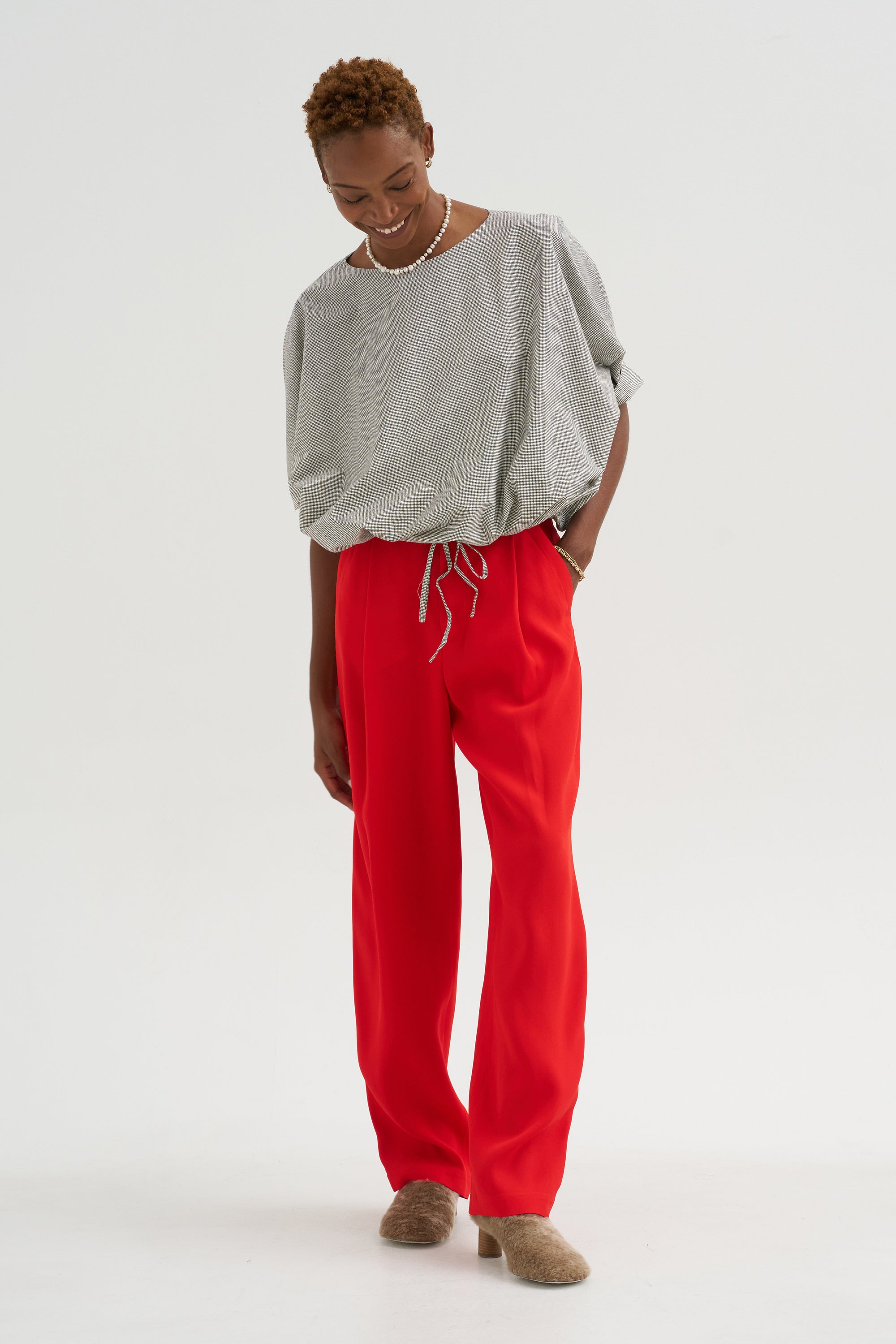 Trouser Pants, Solar Red