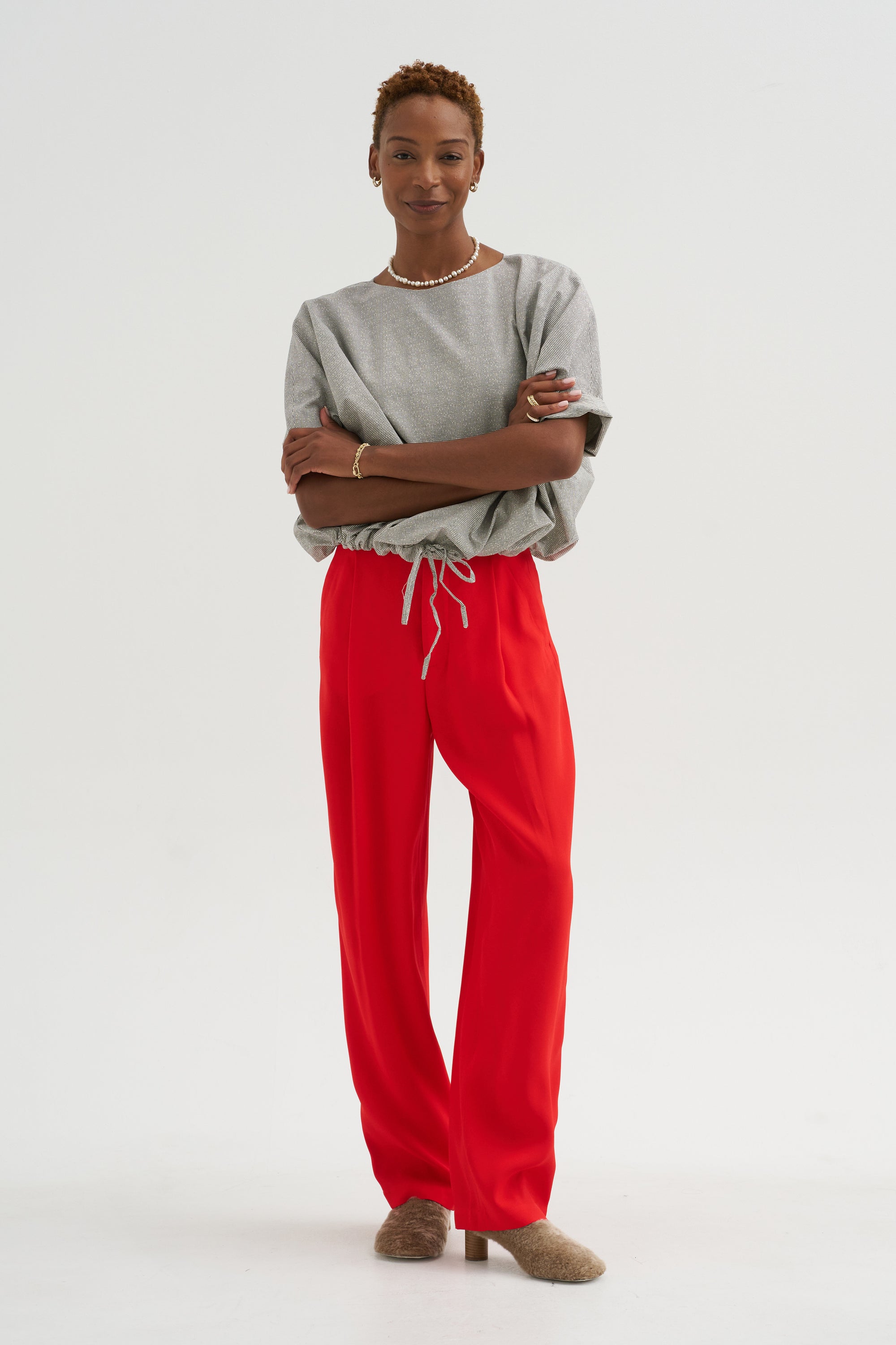 Trouser Pants, Solar Red