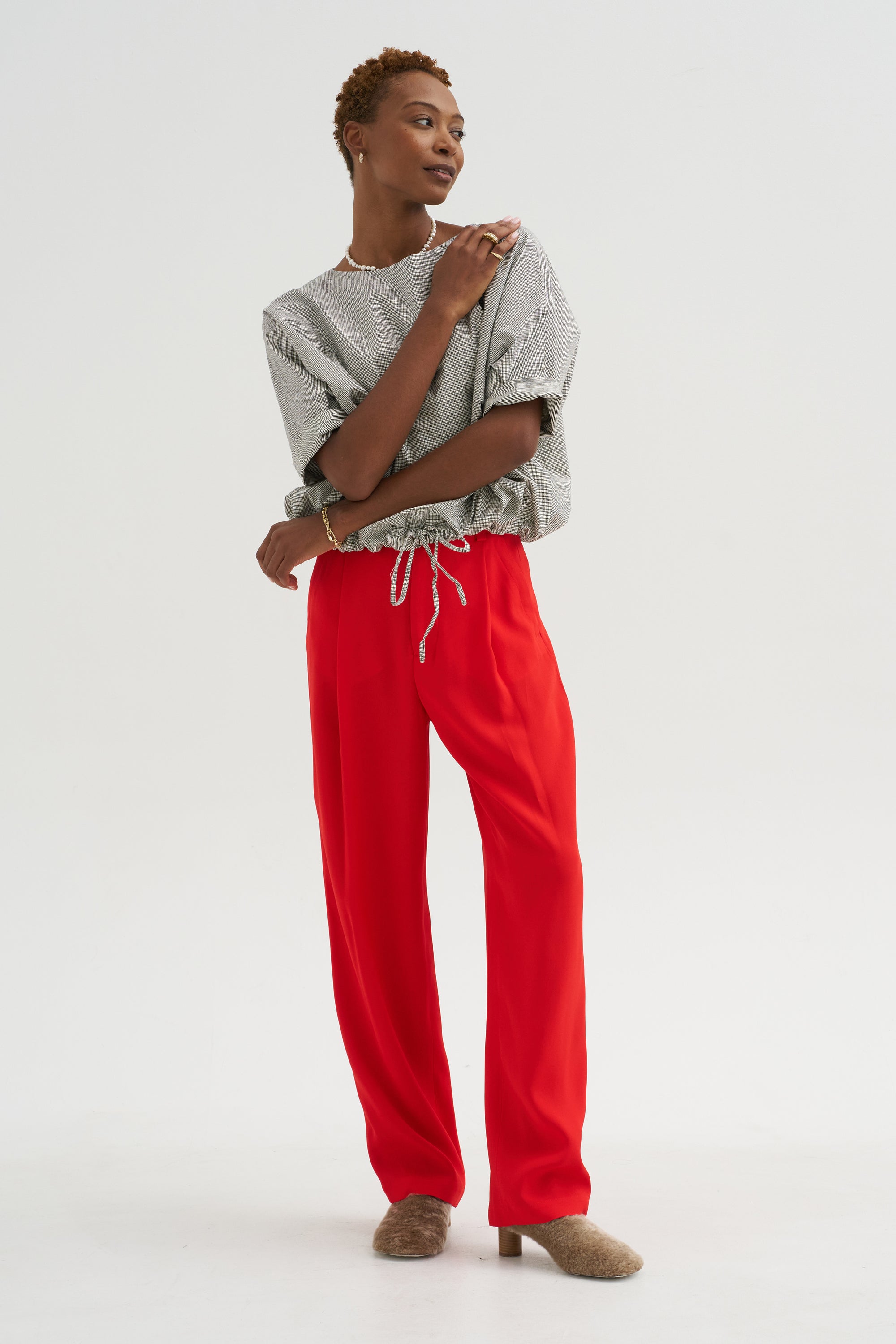 Trouser Pants, Solar Red