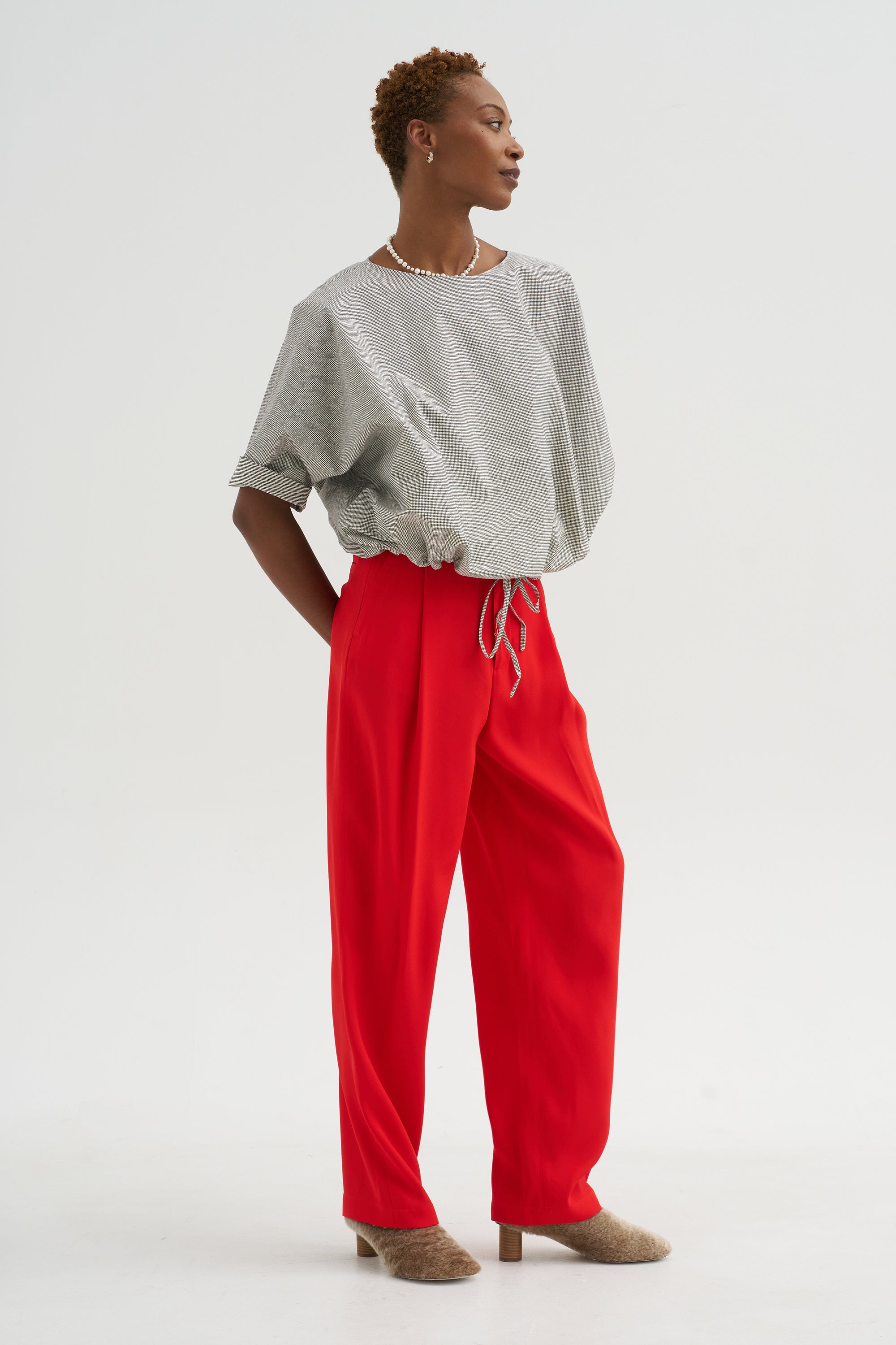 Trouser Pants, Solar Red