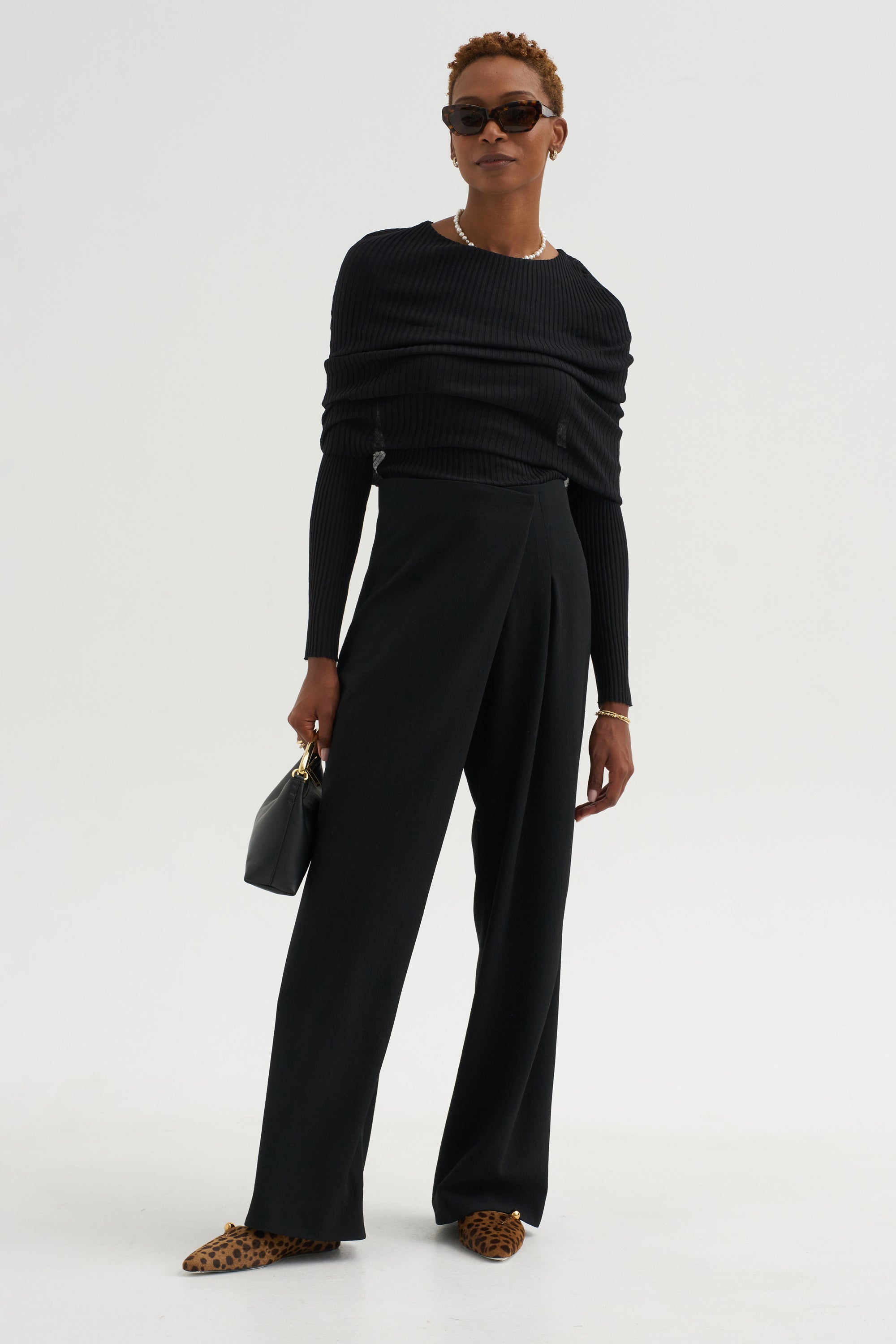 Crossover Pants, Black