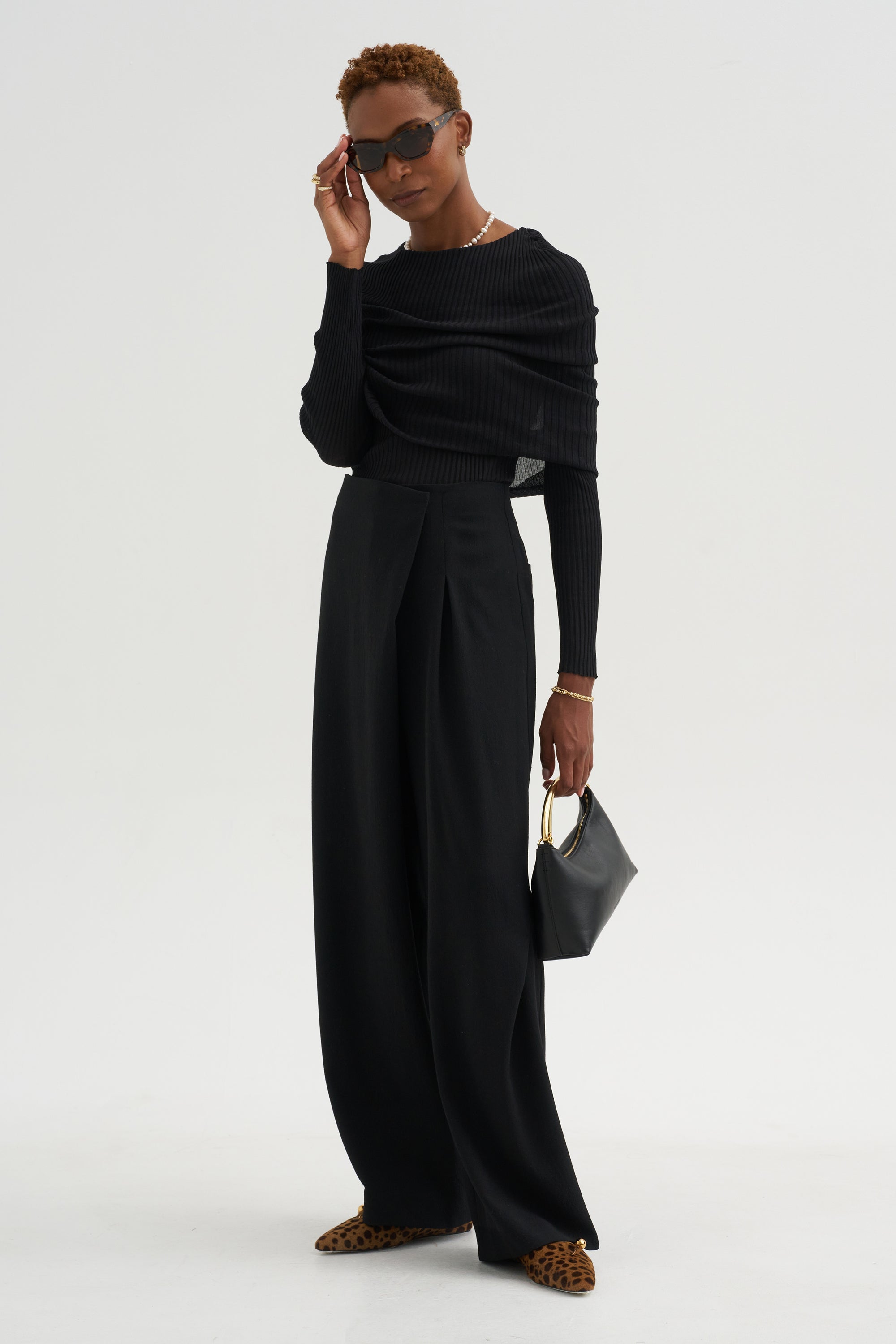 Crossover Pants, Black