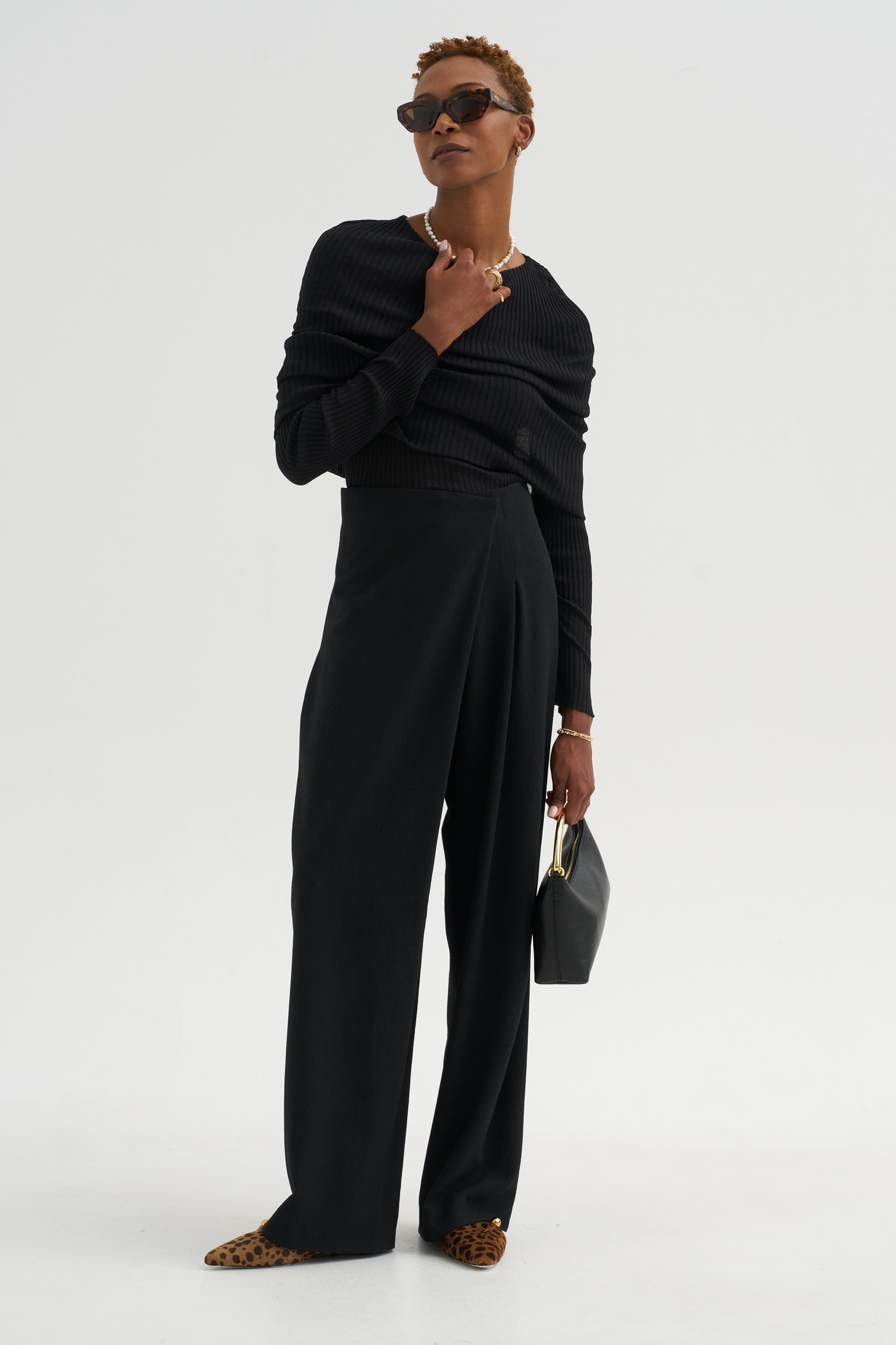 Crossover Pants, Black
