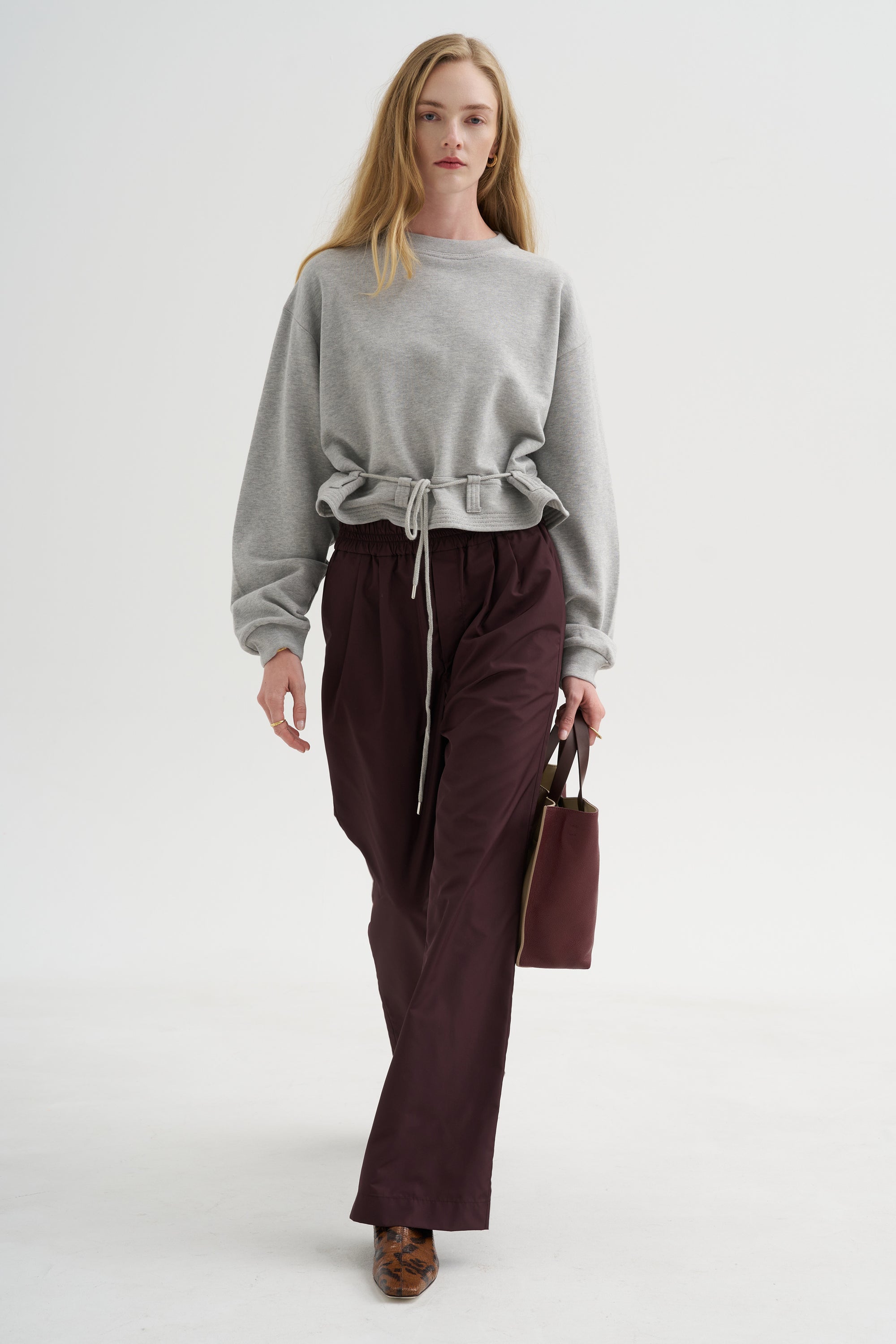 Wide Leg Pants, Plum