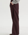 Wide Leg Pants, Plum