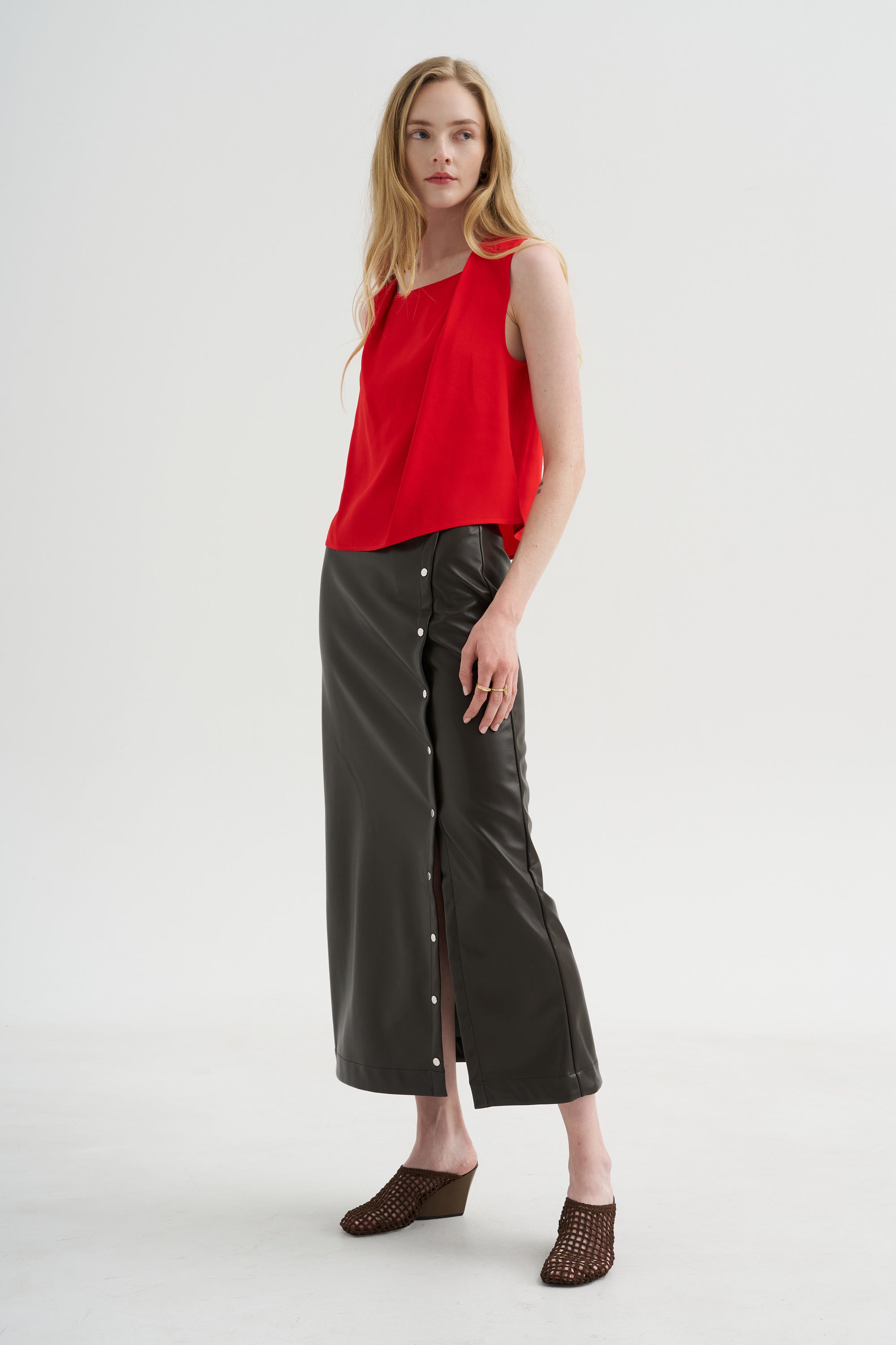 Midi Skirt, Taupe