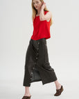 Midi Skirt, Taupe