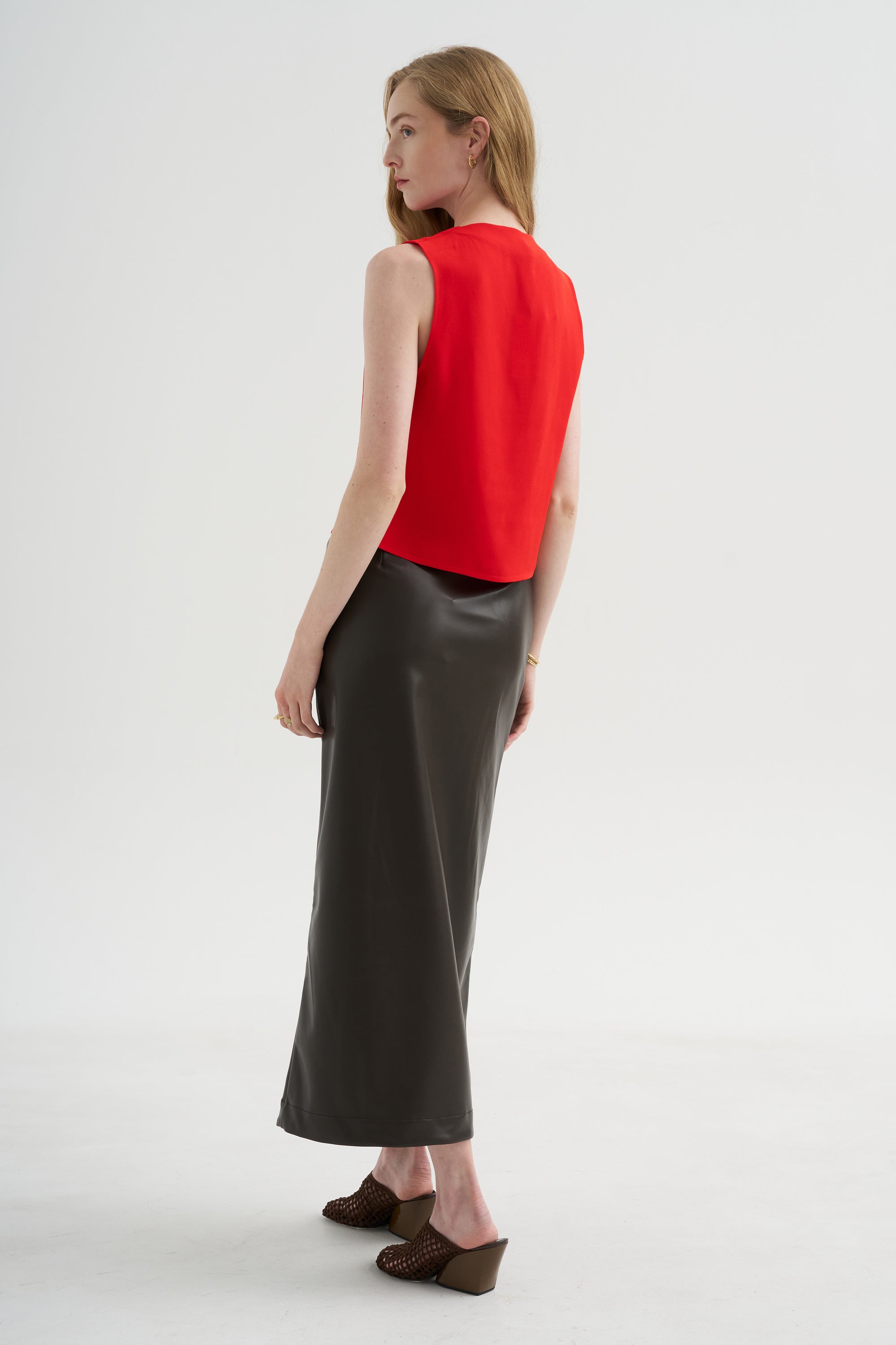 Midi Skirt, Taupe