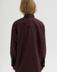 Point Collar Shirt, Plum