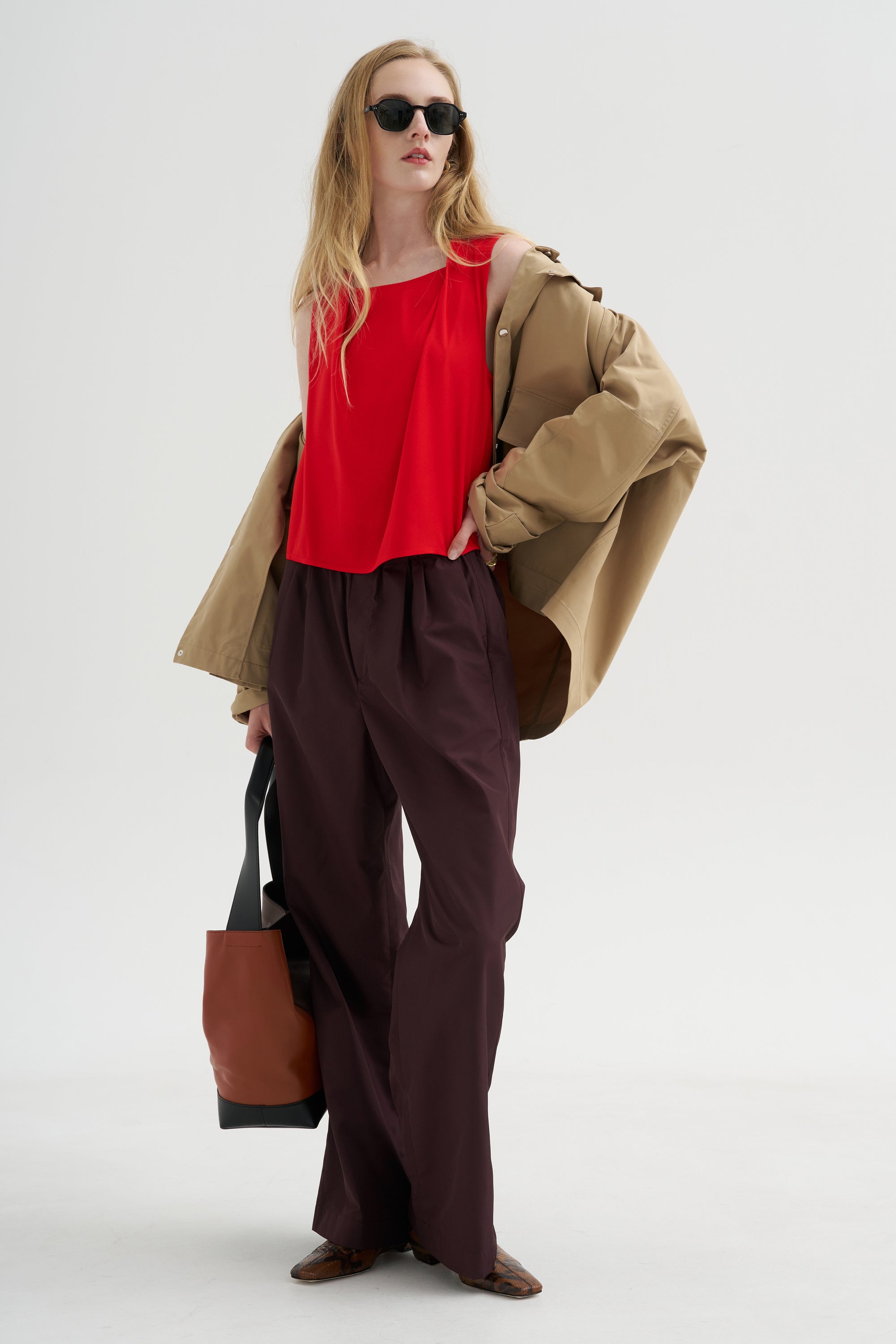 Sleeveless Top, Solar Red