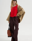 Sleeveless Top, Solar Red