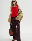 Sleeveless Top, Solar Red