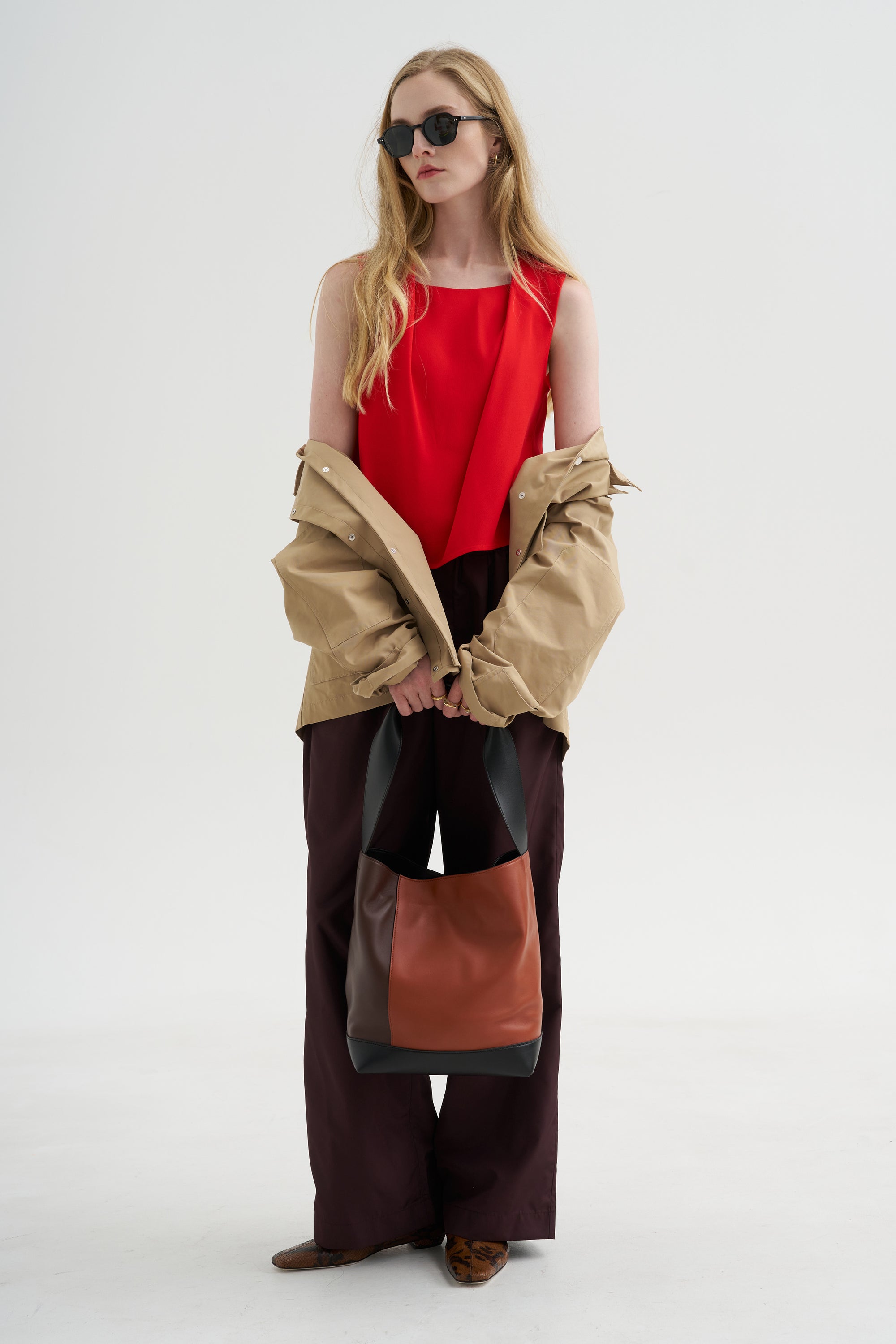 Sleeveless Top, Solar Red