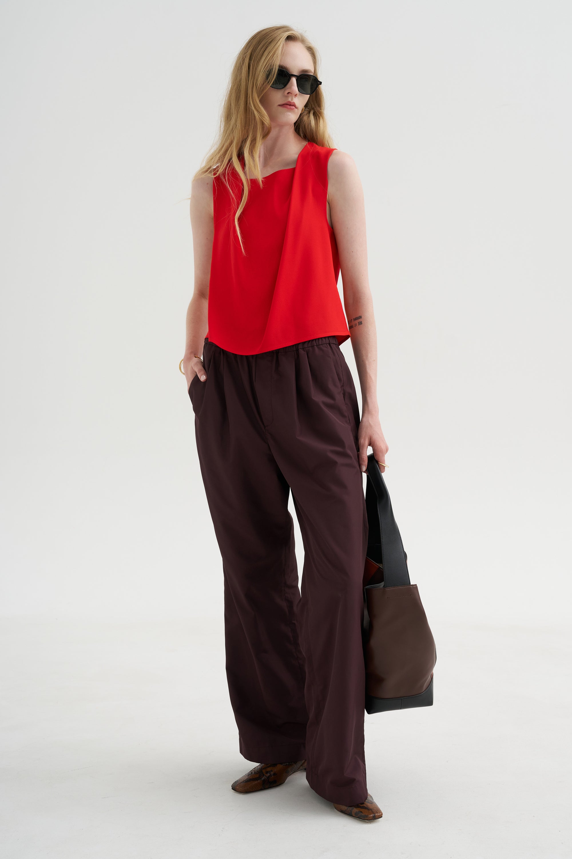 Sleeveless Top, Solar Red