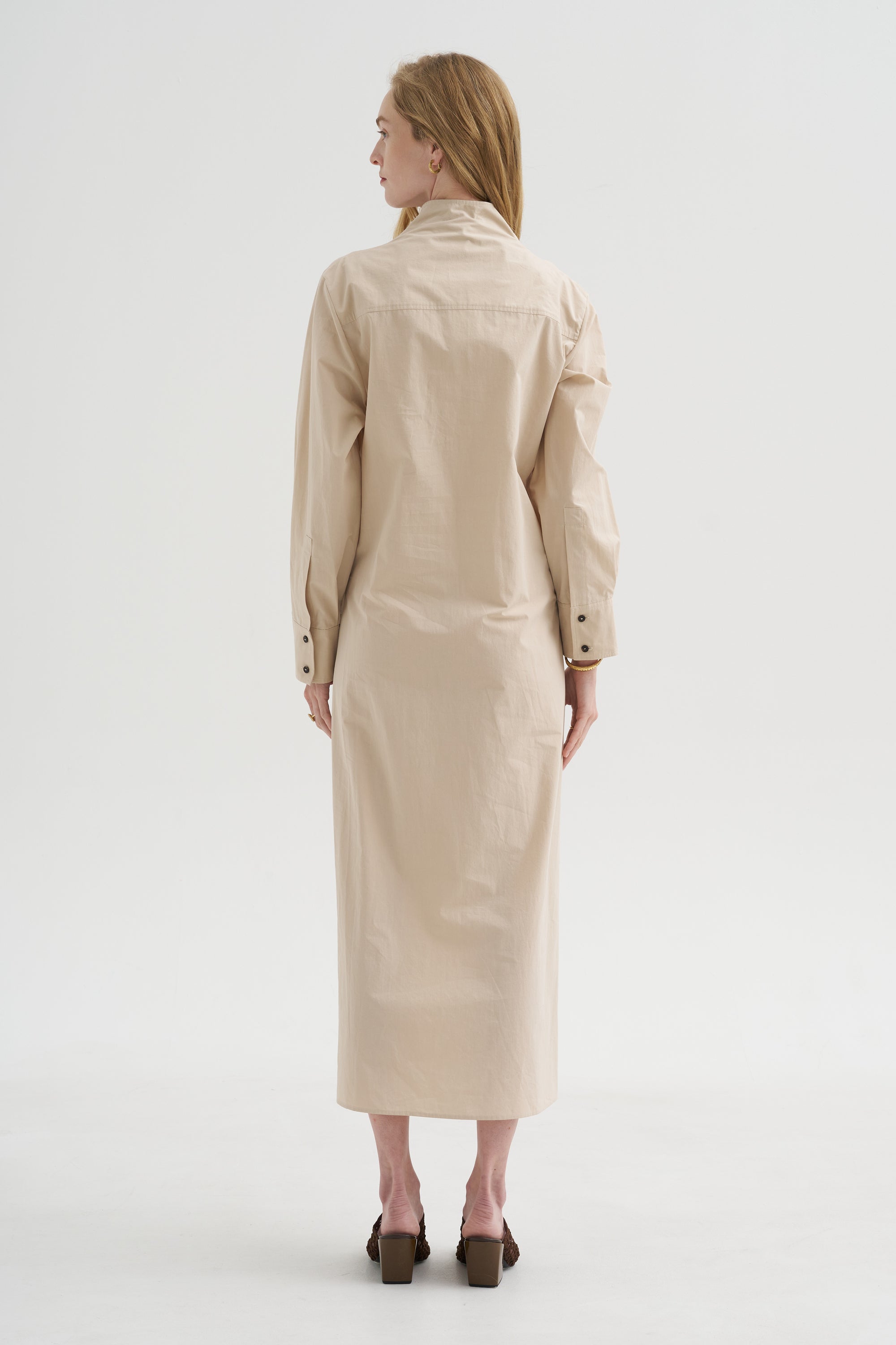 Long Sleeve Dress, Sand