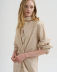 Long Sleeve Dress, Sand