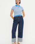 Pique Shrunken Polo, Sail Combo
