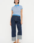 Pique Shrunken Polo, Sail Combo