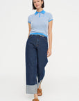 Pique Shrunken Polo, Sail Combo