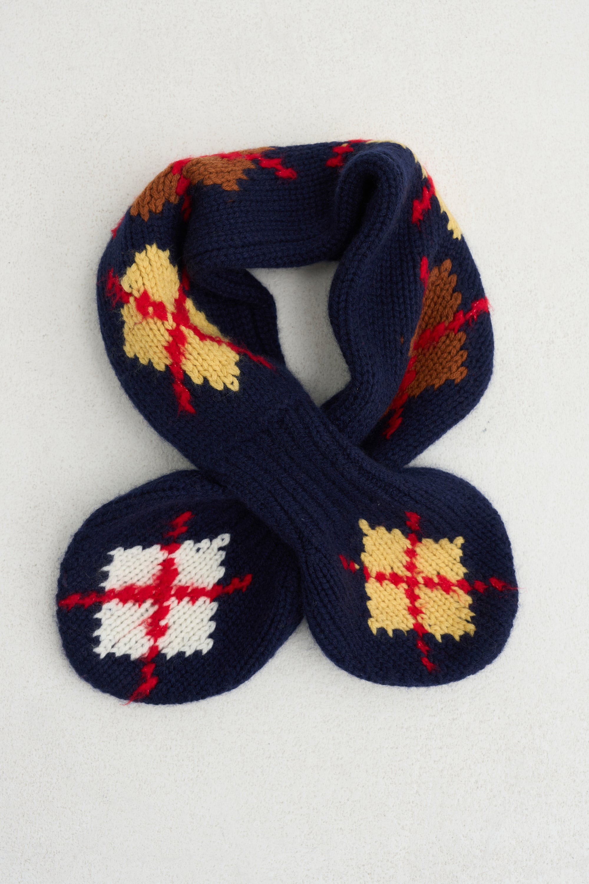 Argyle Bowtie Scarf, Midnight Combo