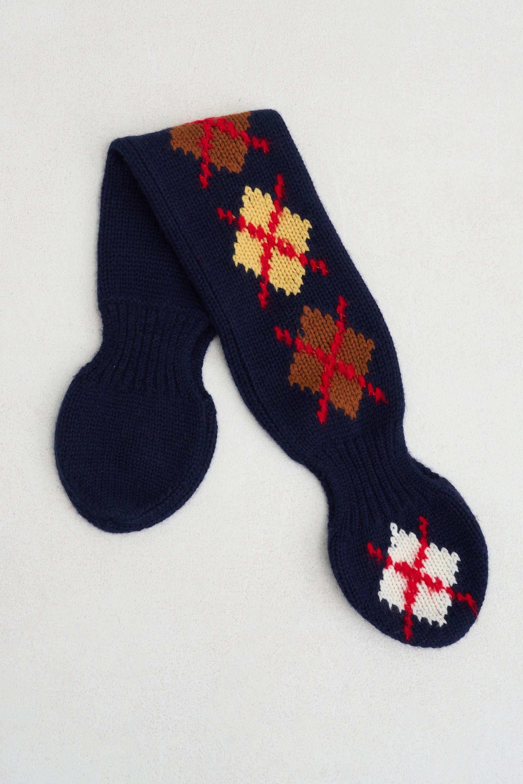 Argyle Bowtie Scarf, Midnight Combo