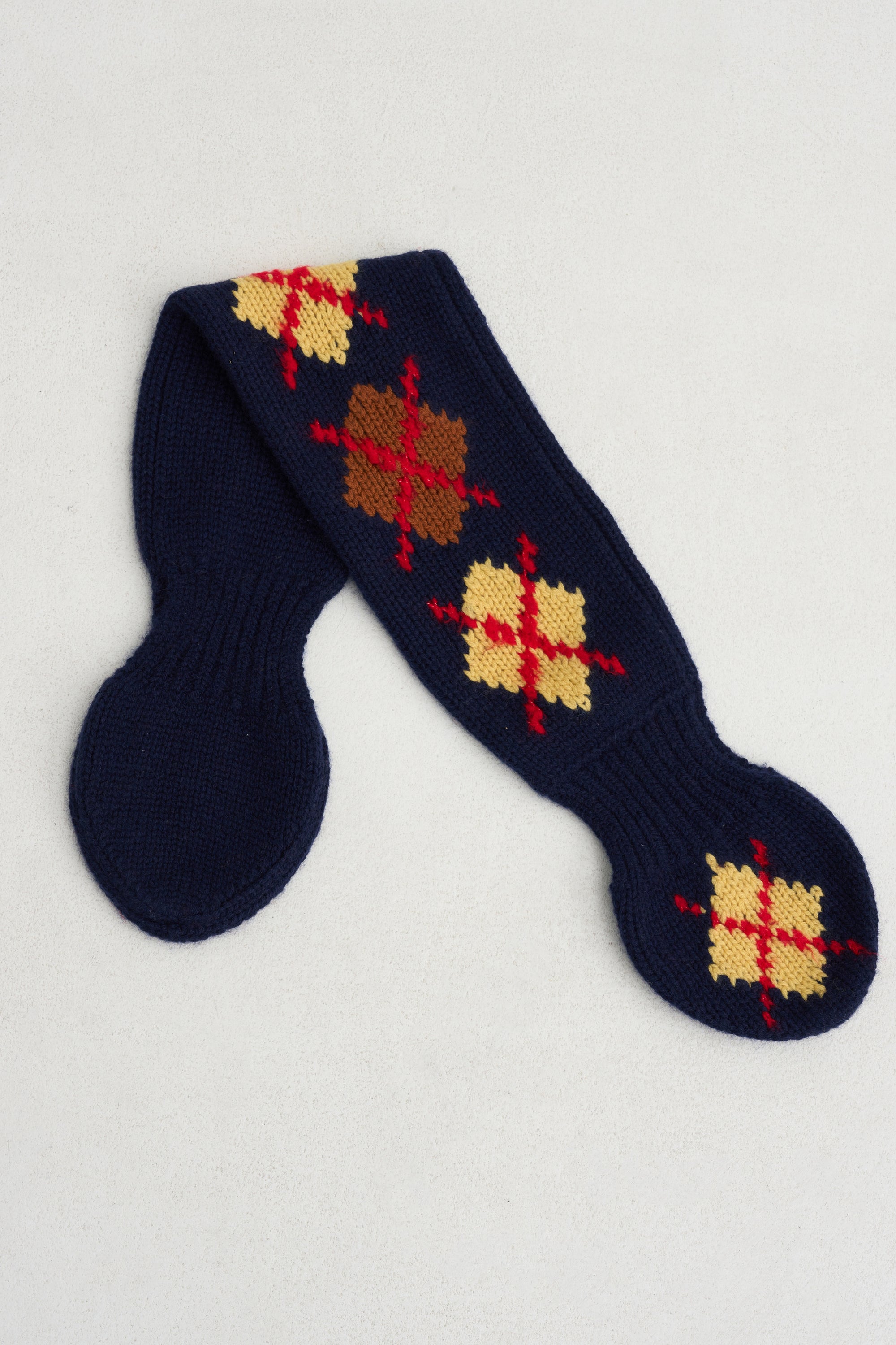 Argyle Bowtie Scarf, Midnight Combo
