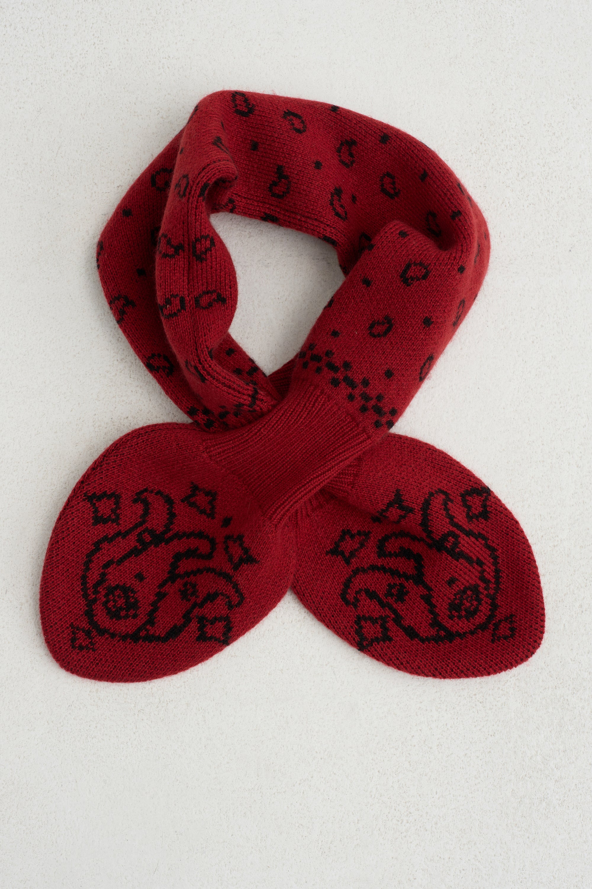 Bandana Bowtie Scarf, Carmine