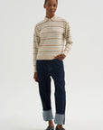 Collegiate Stripe Polo, Sandstone Combo