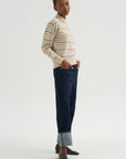 Collegiate Stripe Polo, Sandstone Combo