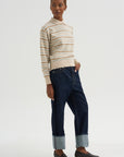 Collegiate Stripe Polo, Sandstone Combo