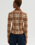 Plaid Elle Shirt, Burnt Sienna & Sandstone