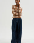 Plaid Elle Shirt, Burnt Sienna & Sandstone