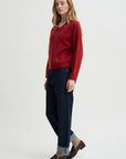 Grizzly Double V Sweater, Carmine