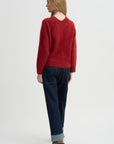 Grizzly Double V Sweater, Carmine