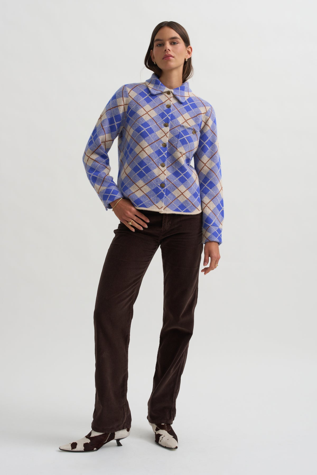 Dylan Plaid Shirt, Reservoir Combo
