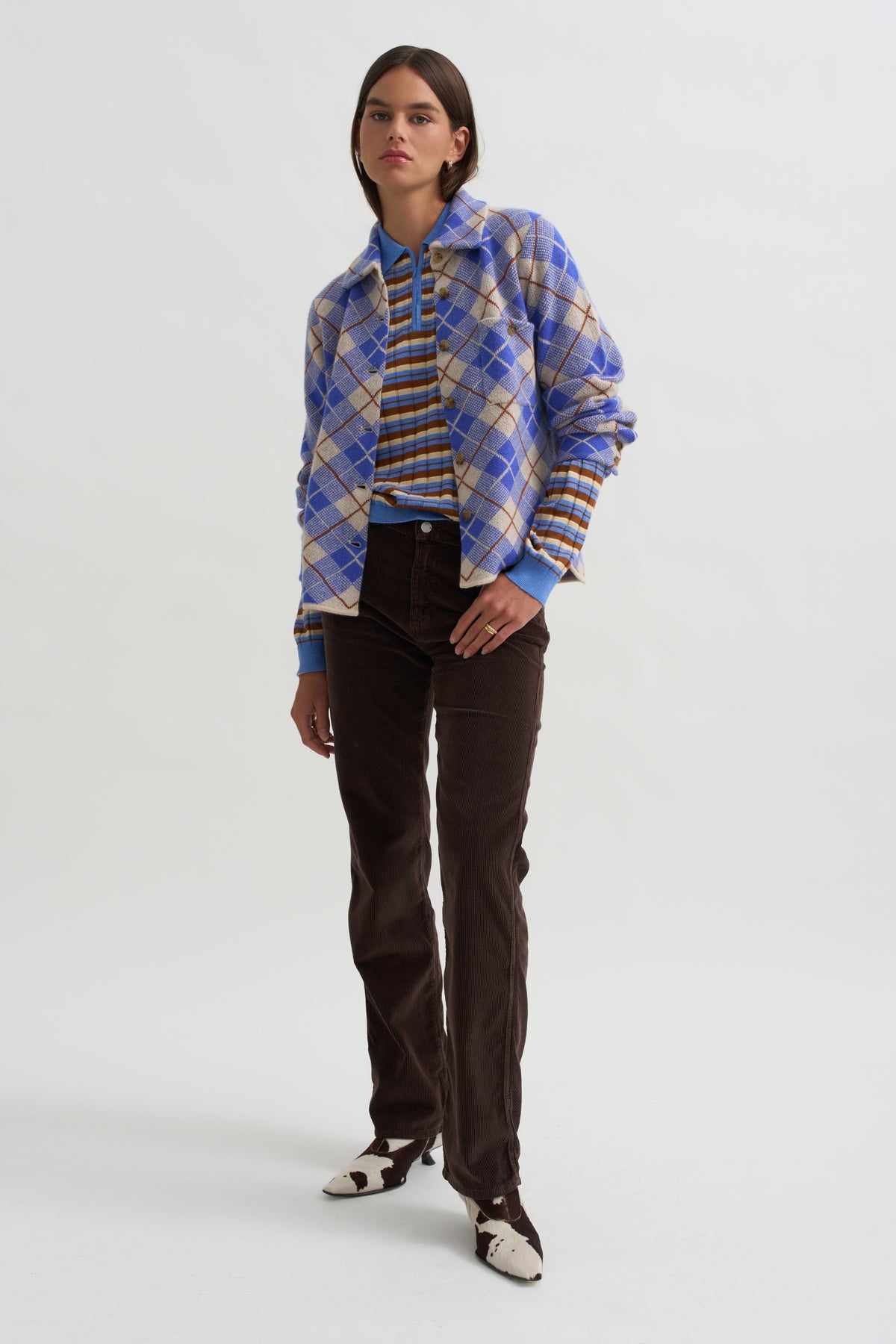 Dylan Plaid Shirt, Reservoir Combo