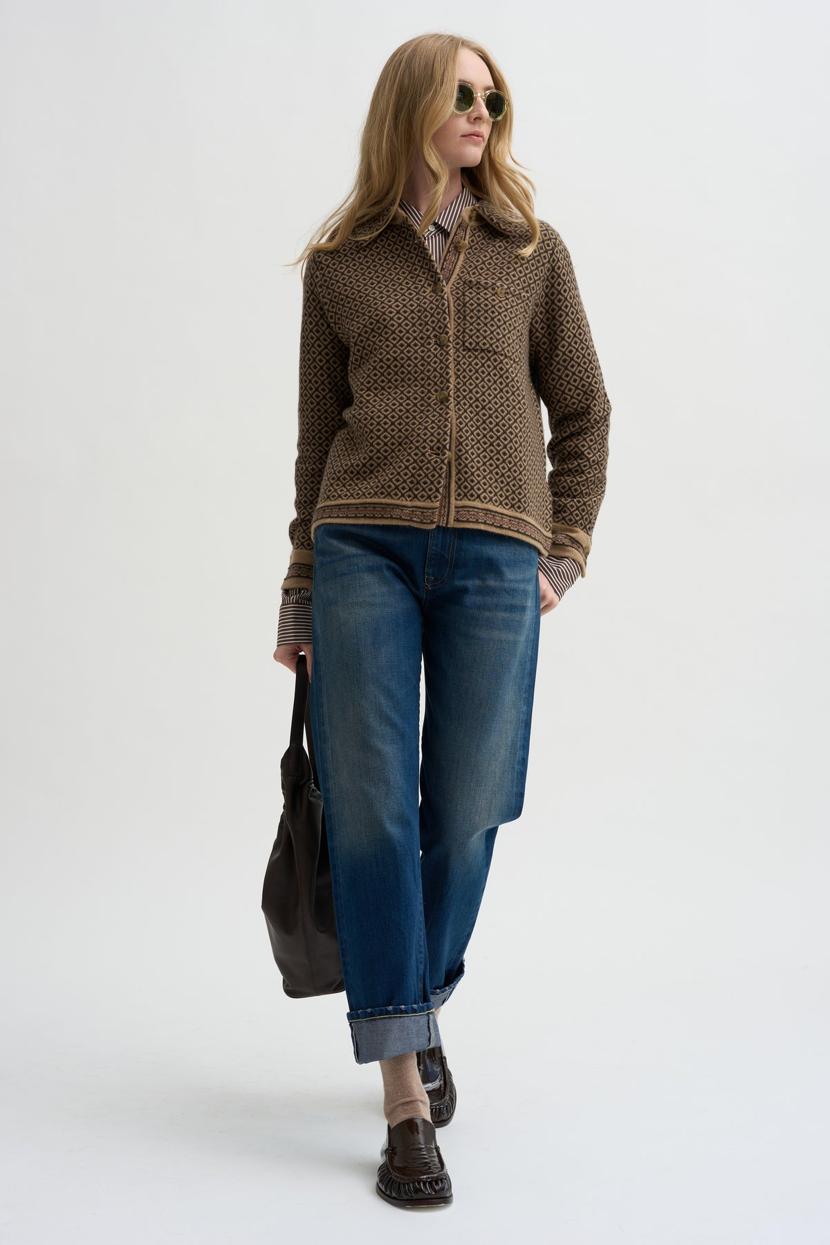 Dylan Marquise Shirt, Cocoa Combo