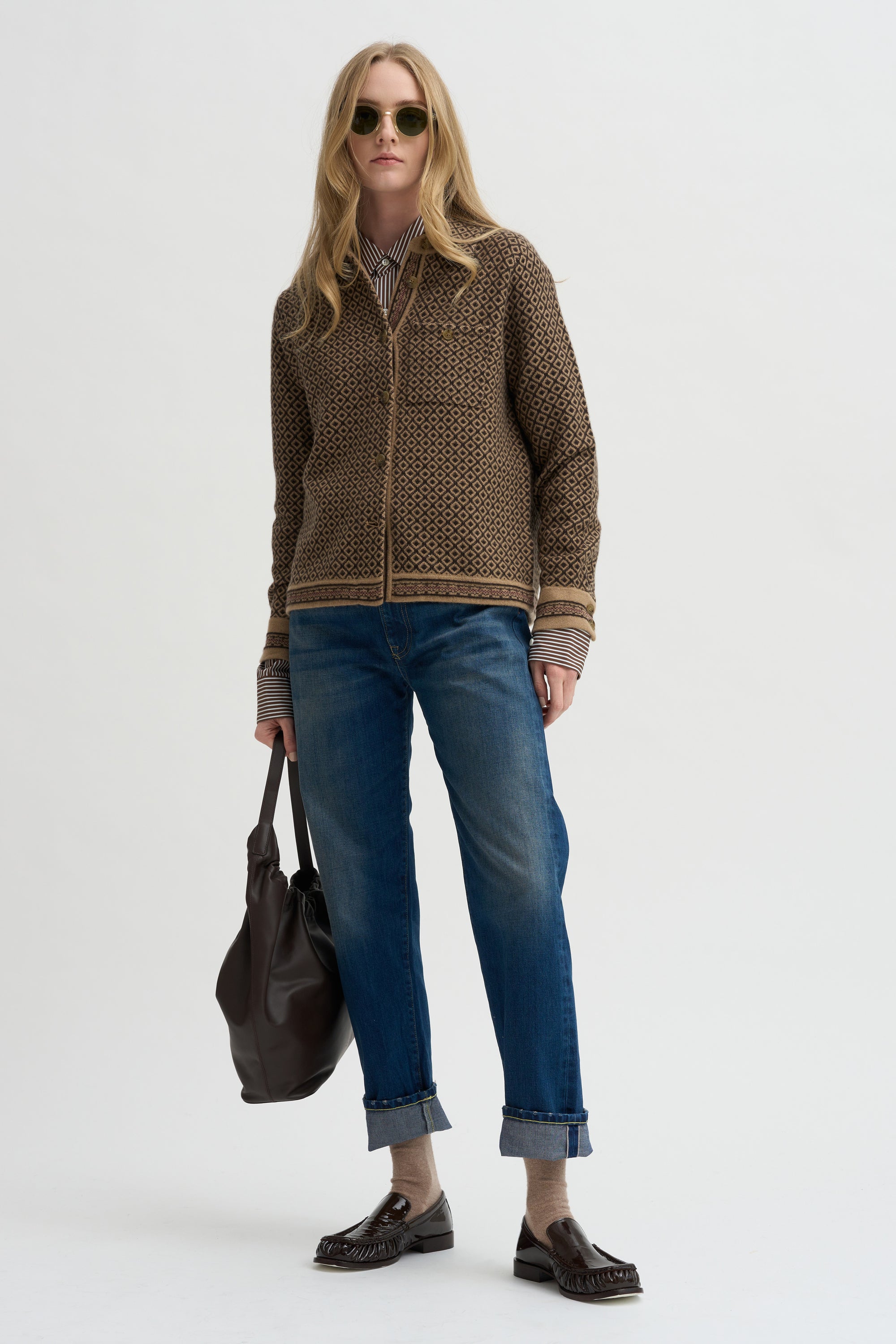 Dylan Marquise Shirt, Cocoa Combo