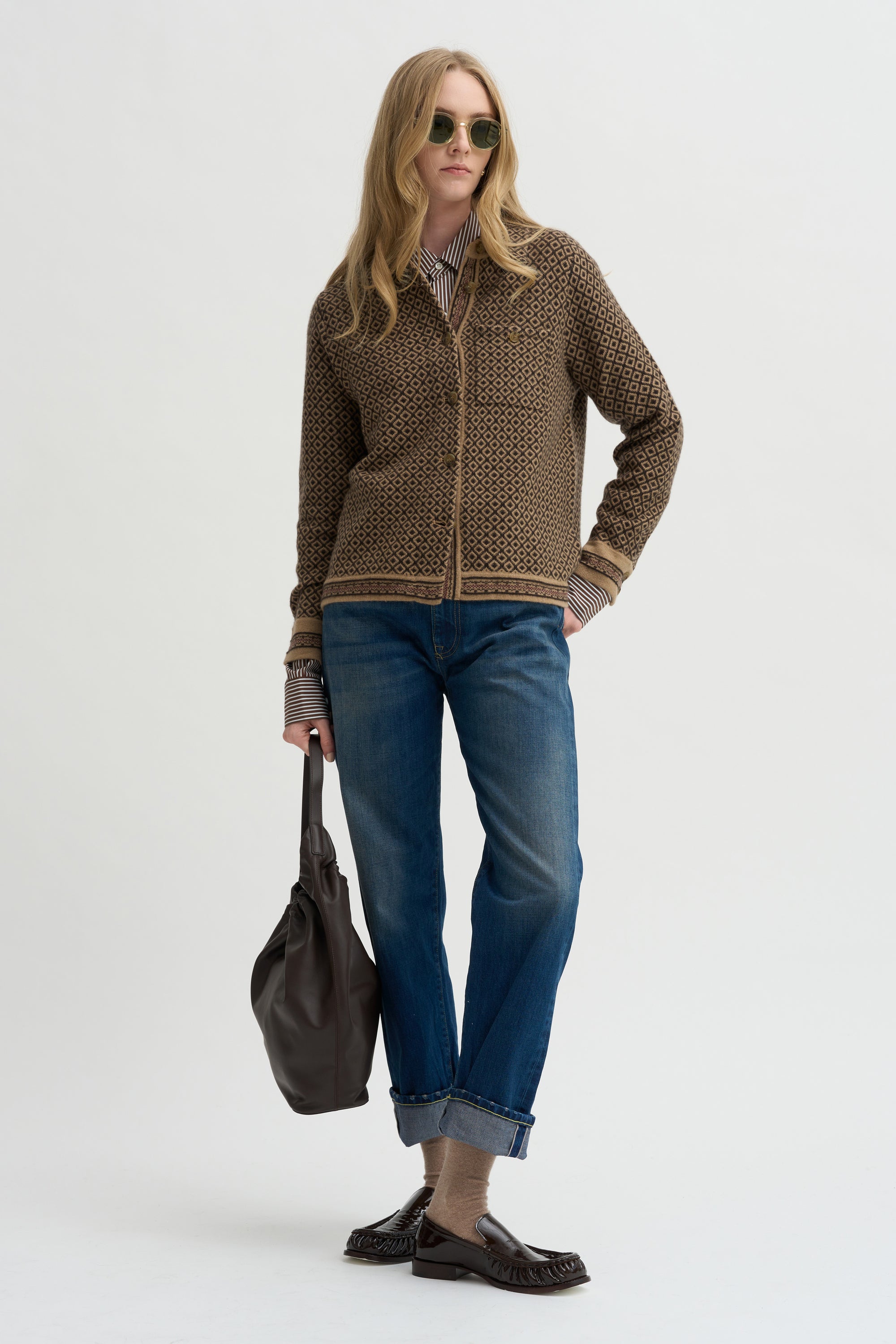 Dylan Marquise Shirt, Cocoa Combo