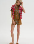 Picnic Plaid Short, Suede Combo