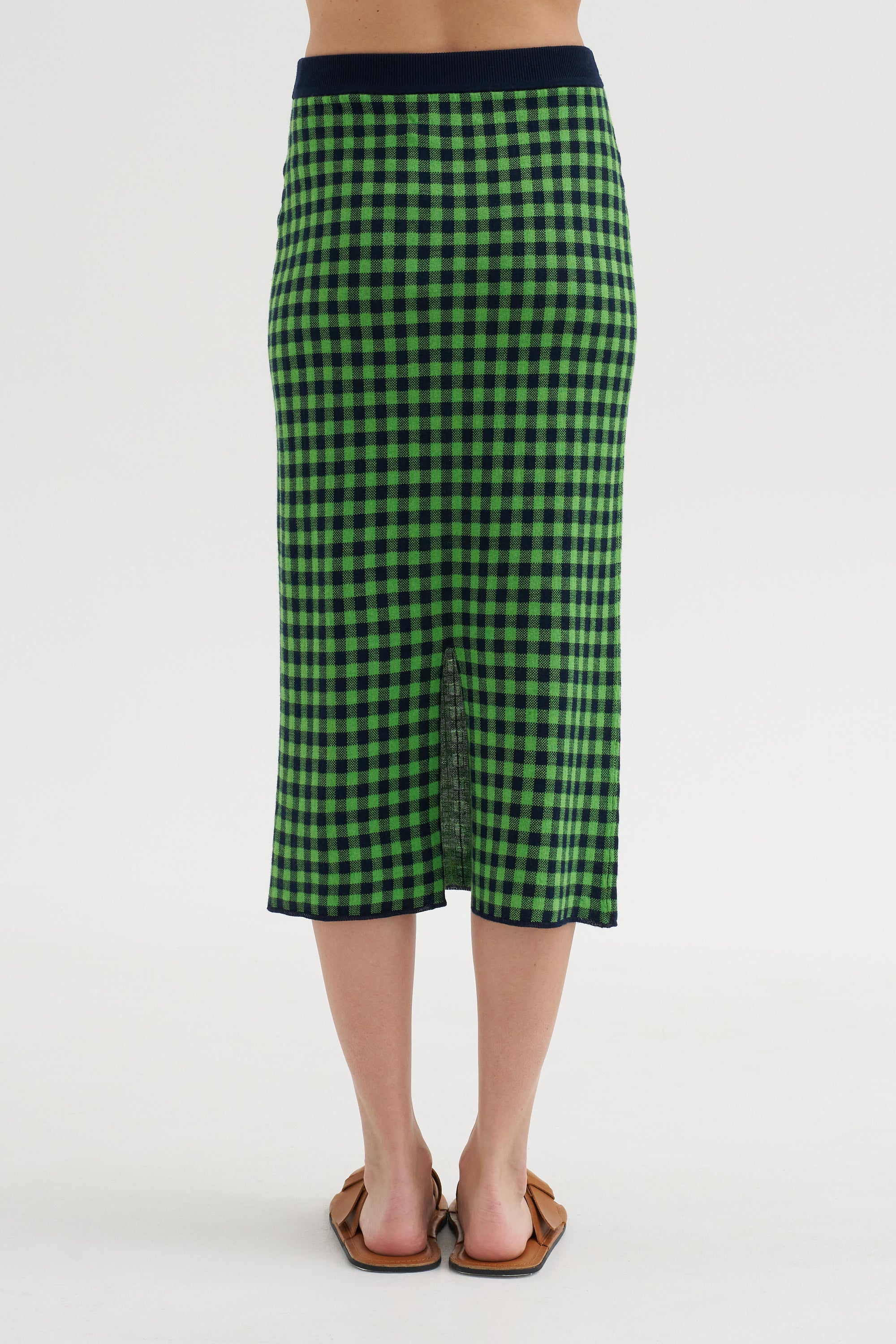 Gingham Long Skirt
