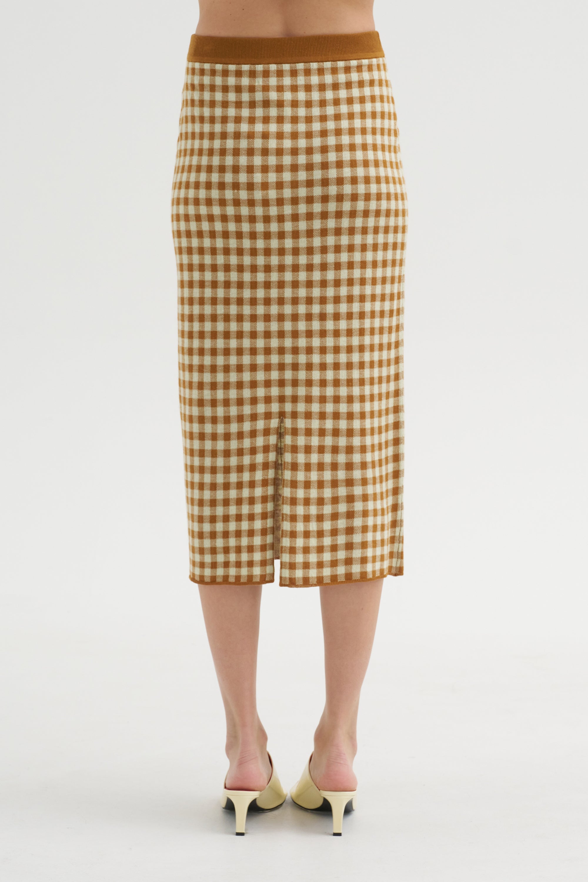 Gingham Long Skirt