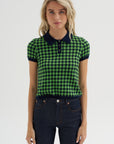 Gingham Shrunken Polo