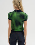 Gingham Shrunken Polo
