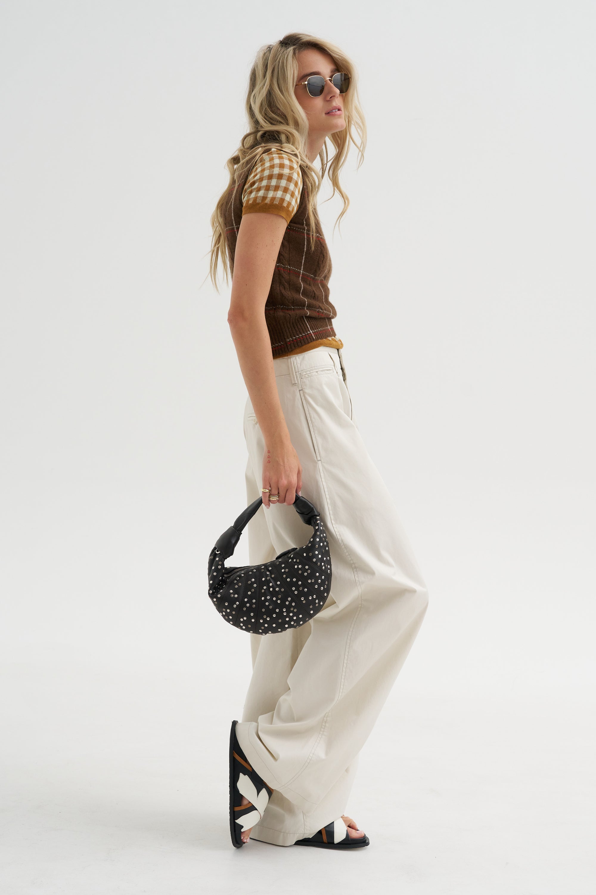 Gingham Shrunken Polo