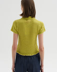 Smocked Shrunken Polo, Evoo & Butter
