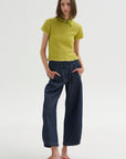 Smocked Shrunken Polo, Evoo & Butter