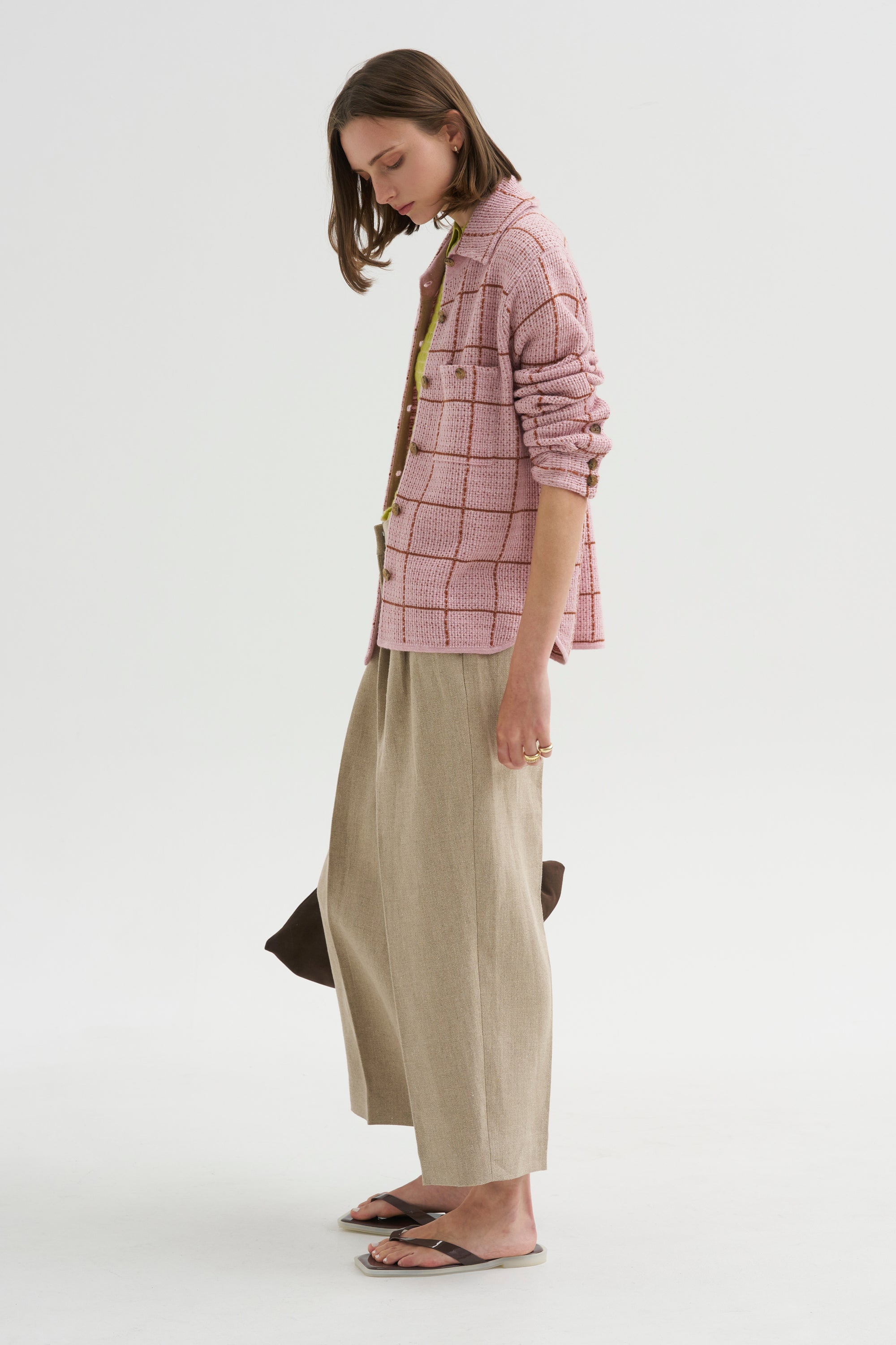 Dylan Plaid Shirt, Sprinkle &amp; Burnt Sienna