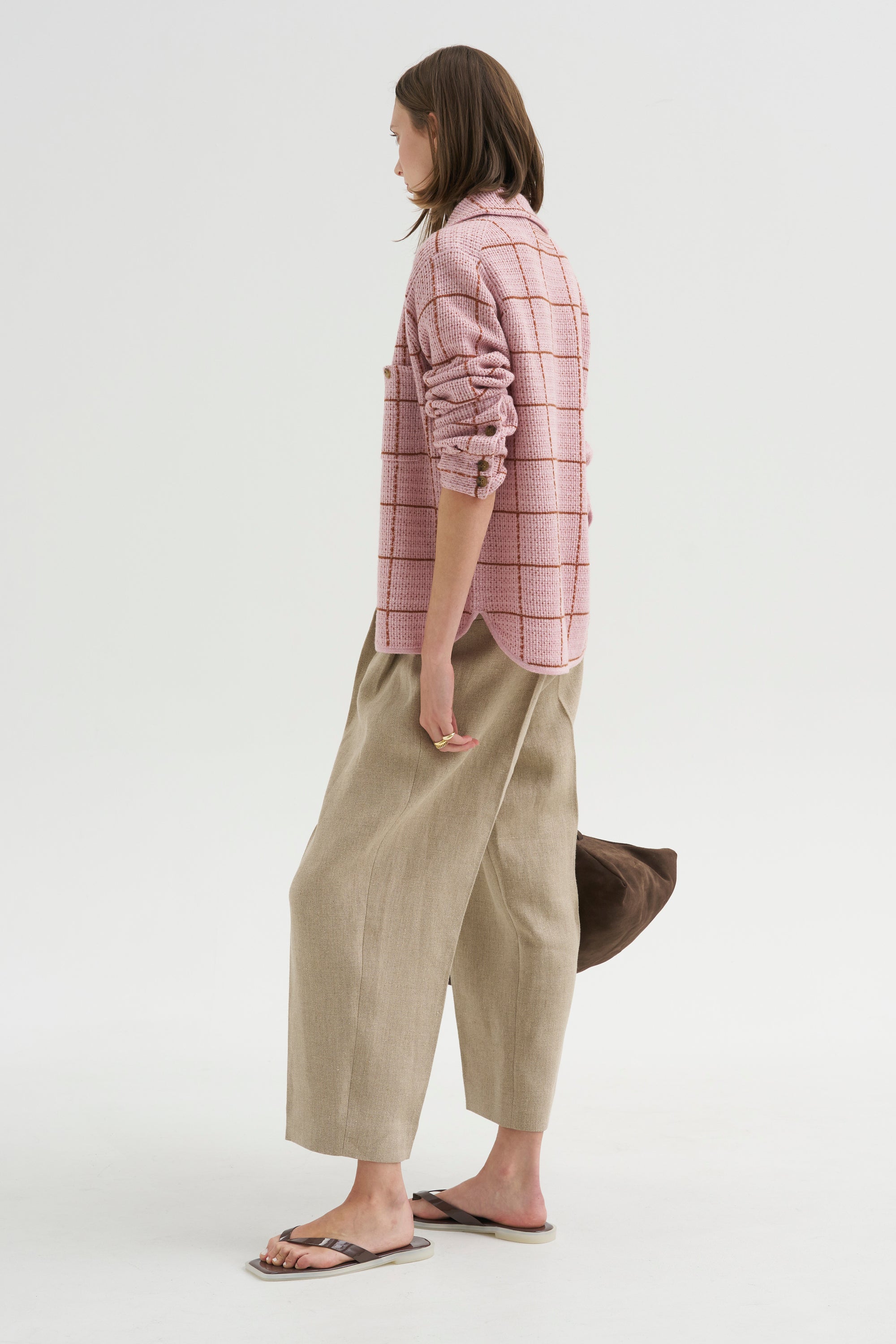 Dylan Plaid Shirt, Sprinkle &amp; Burnt Sienna